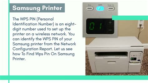 where do i find the wps pin on my printer|samsung m2020 wps pin location.